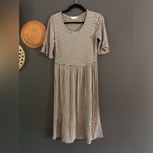 Forever Rose striped dress